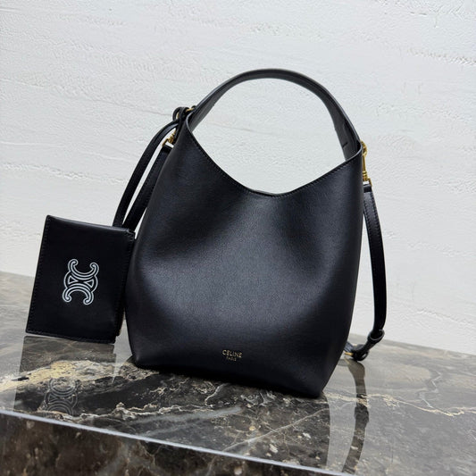 Celine Small Hobo Black Supple Smooth Calfskin