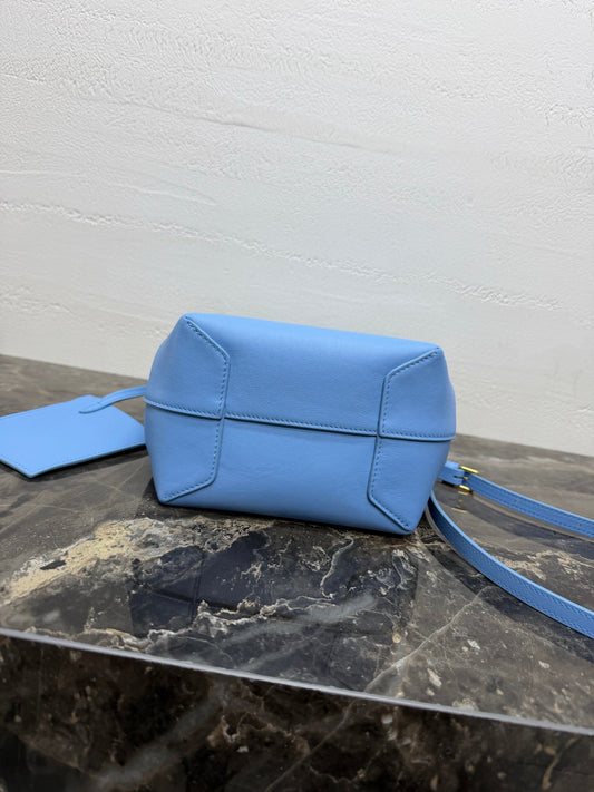 Celine Small Hobo Blue Supple Smooth Calfskin