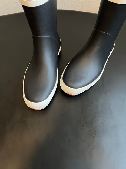 Celine 26ss Rain Boots Black TPU Rubber 903974