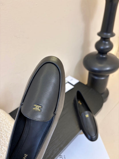 Celine Aura Loafer Black Goatskin 606417