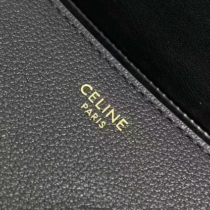 Celine Polly Bag 33cm Black Calfskin GHW