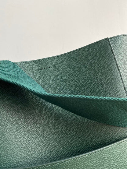 SANGLE SEAU BUCKET 25 BAG GREEN FOREST CALFSKIN