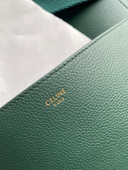 SANGLE SEAU BUCKET 25 BAG GREEN FOREST CALFSKIN