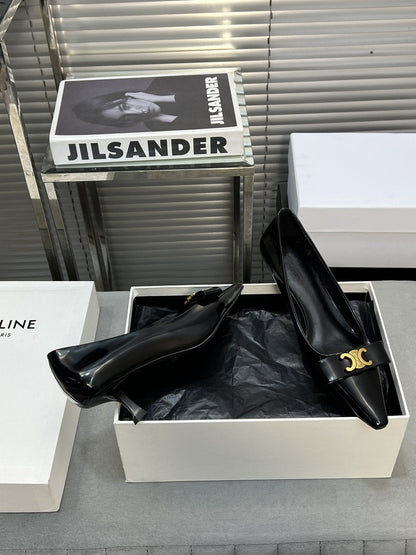 cl pumps 50 black calfskin