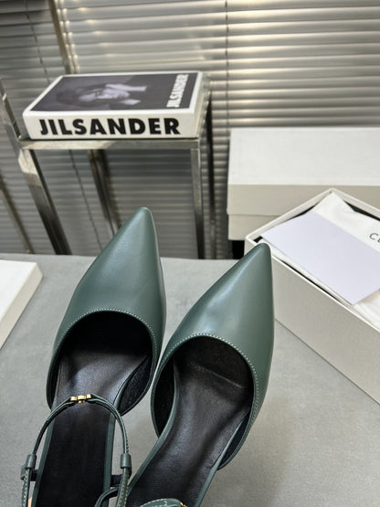cl kitten 50 blue green calfskin