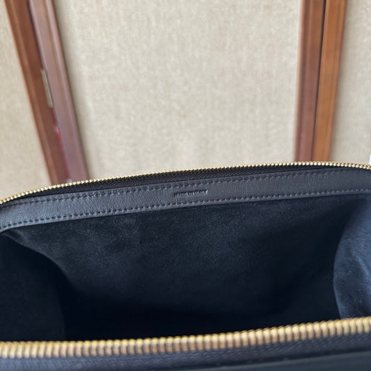 Celine Doctor's Pouch 35cm Black Calfskin 288926