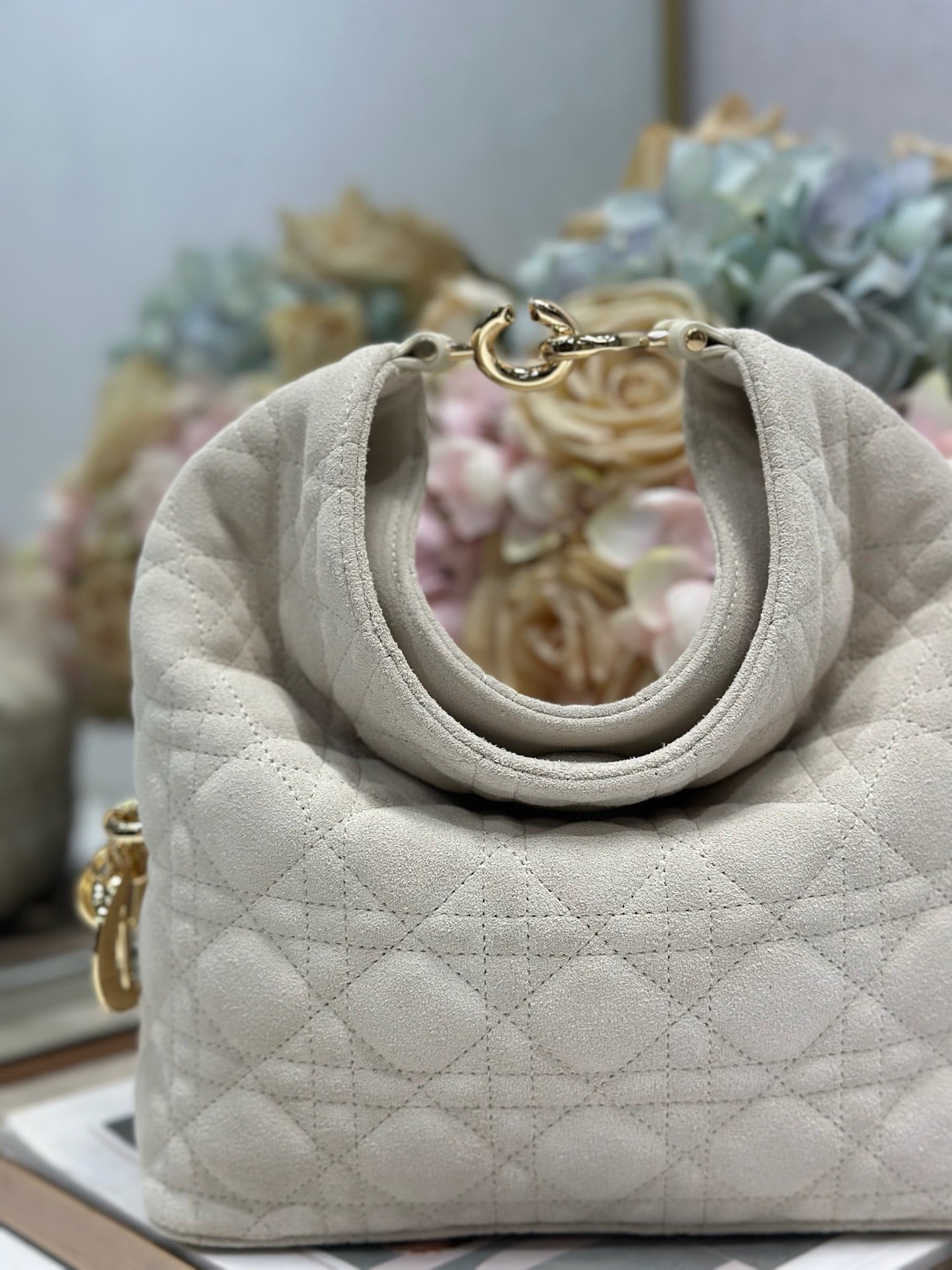 Dior 2026 Bag 27cm Multicolor Velvet Leather 289496