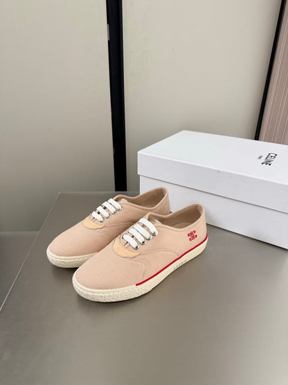 Celin 26s Alan Sneaker Beige Canvas And Suede Calfskin 929842