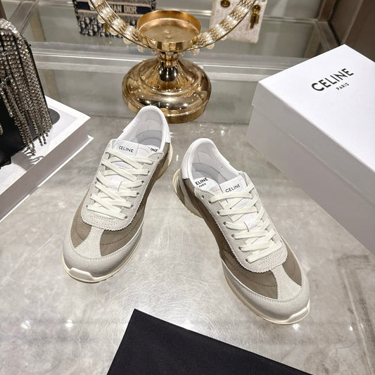 Celine Racer Sneaker Grey Suede Lace 679824