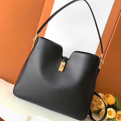 Celine Medium Camille 16 Soft Bag Black Calfskin