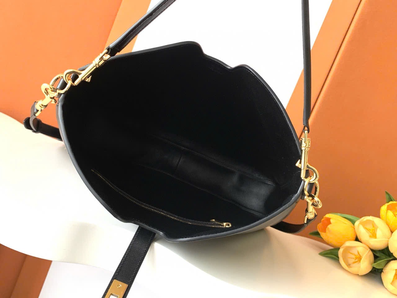 Celine Medium Camille 16 Soft Bag Black Calfskin