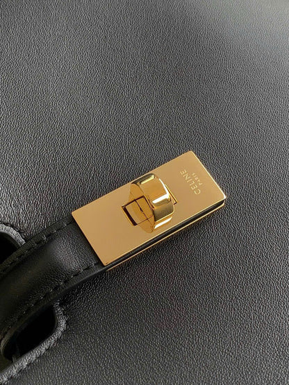 Celine Medium Camille 16 Soft Bag Black Calfskin
