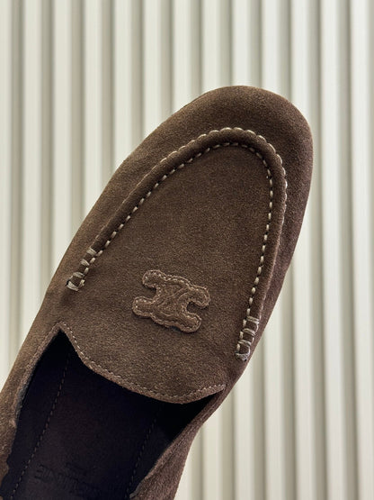 Celine 2026 Adam Loafer Brown Suede 467649