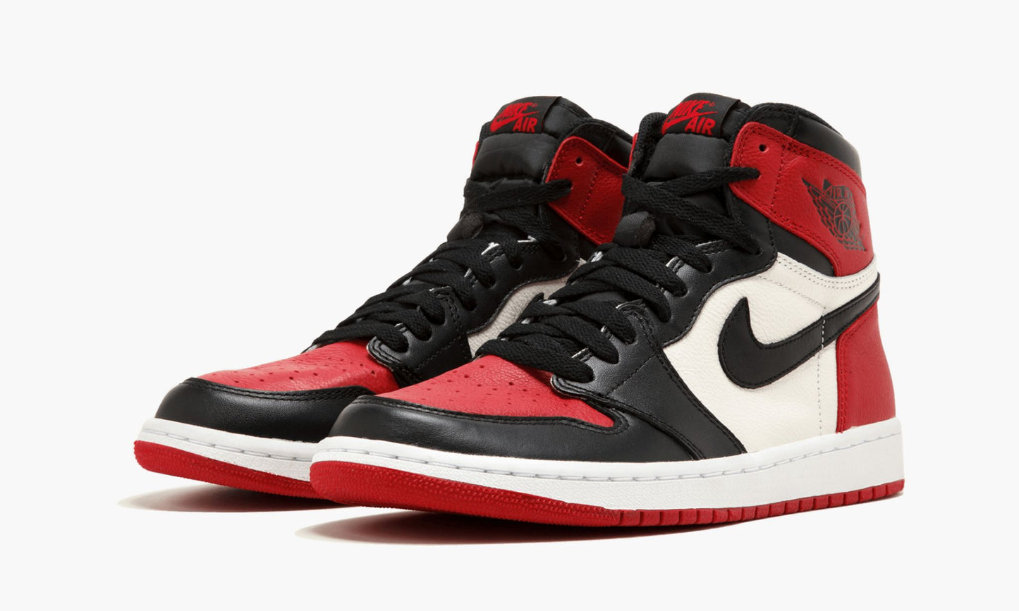 Jordan 1 Retro High “Bred Toe” Sneakers - Vintage Inspired