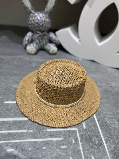Chanel Handmade Woven Concave Crown Flat Cap
